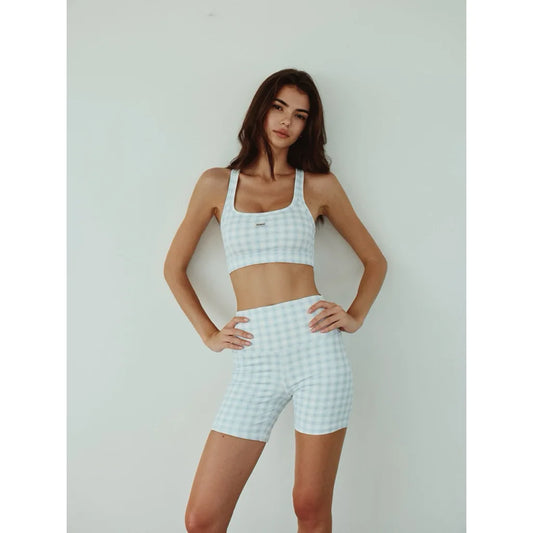 Bella’s Garden Biker Shorts (on model)